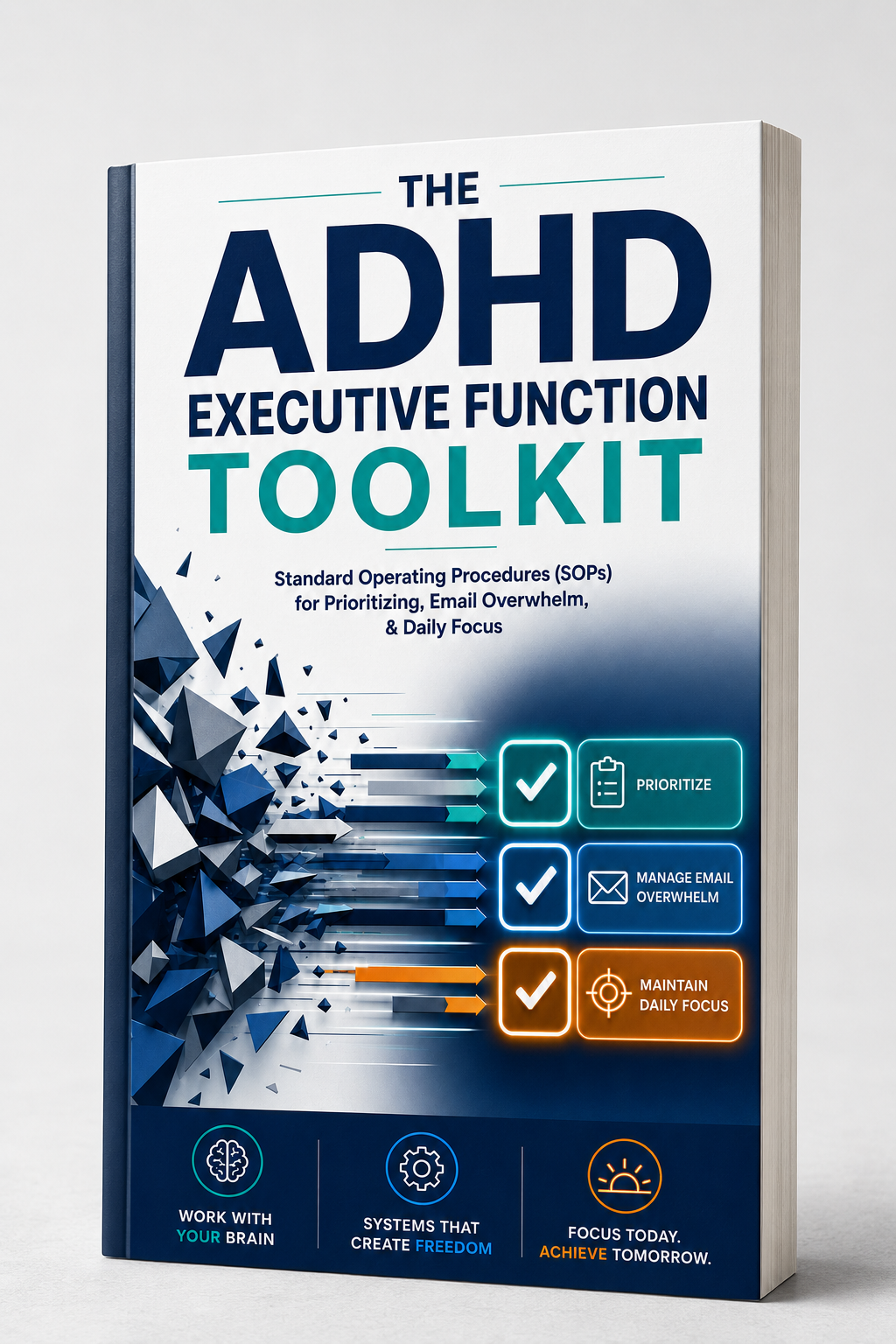The ADHD Executive Function Toolkit book cover mockup